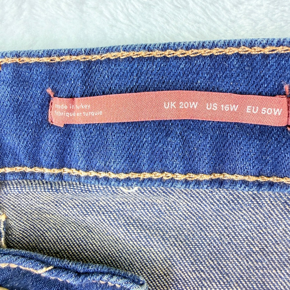 PILCRO Flare Bootcut Jeans Blue Dark Wash Bootcut 16x30 (Flaw) 70s style - Picture 9 of 9